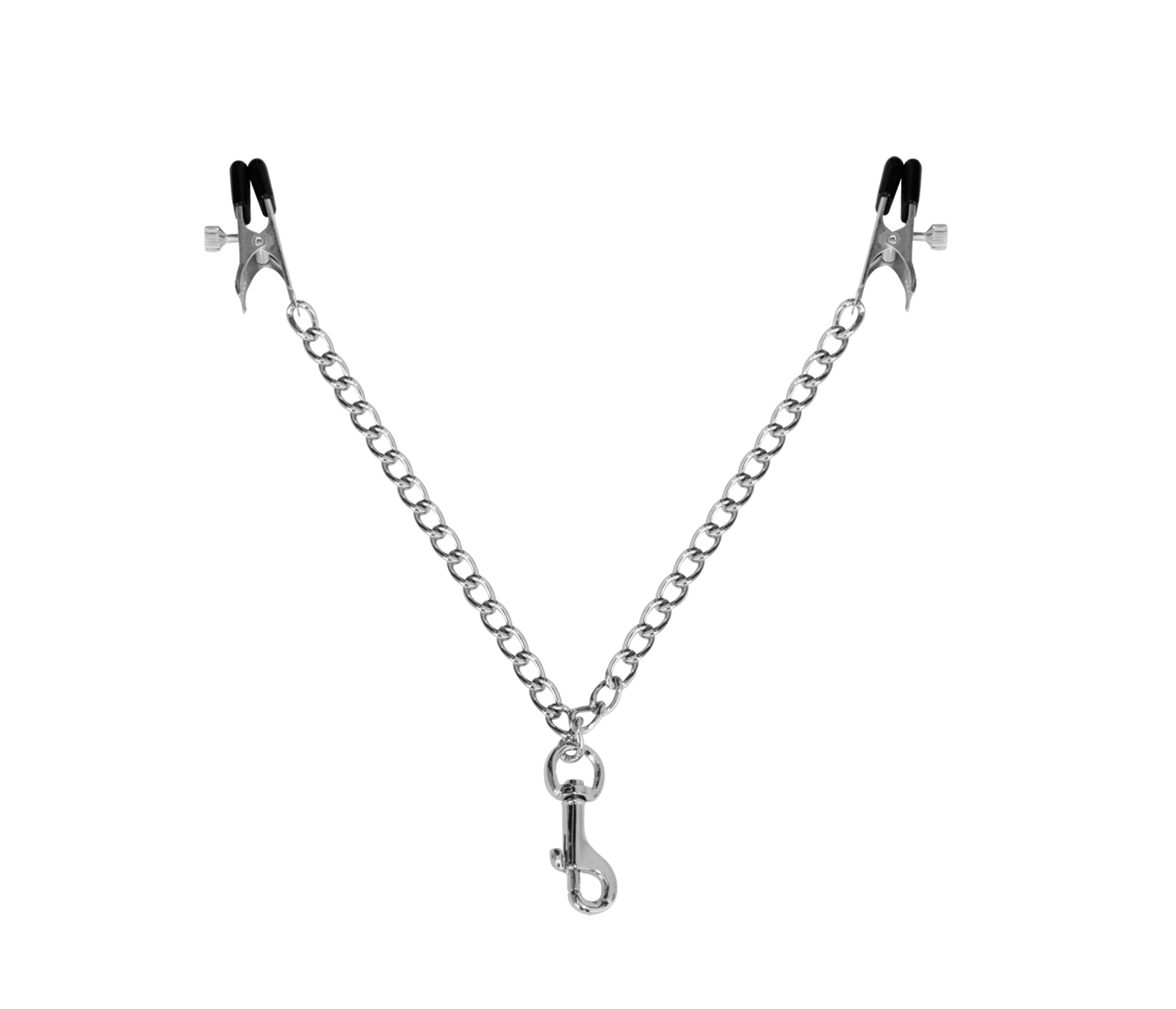 Metall Abgreifklammer breit lang mit Karabiner